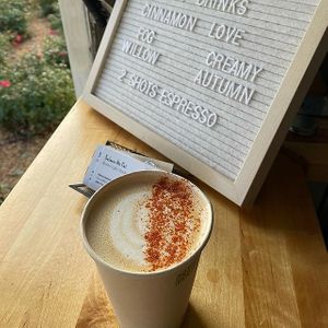 The Firefighter- a spicy drink wellness drink with a double shot of espresso.  at Balance Me Out in Sacramento