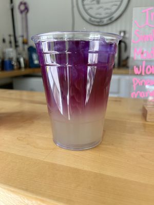 Pipeline (butterfly tea, Lavendar, and lemonade)  at Balance Me Out in Sacramento