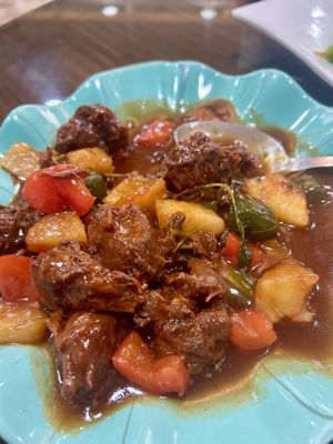 Proteina de hongos en salsa agredulce   at Jardin Verde in Santo Domingo