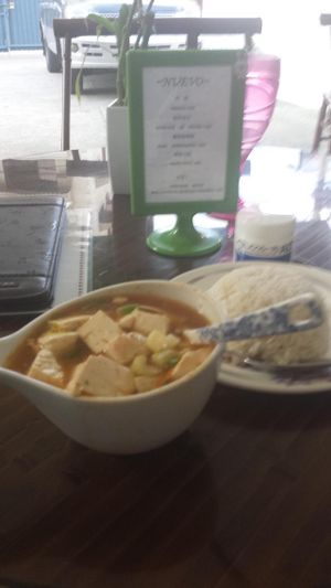 Arroz con Picante Ma-po Tofu at Jardin Verde in Santo Domingo