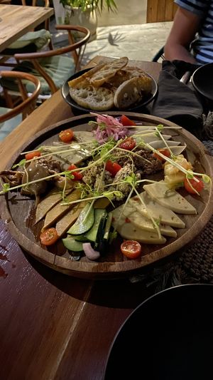 Cheese plate  at Casa Vegana in Tulum