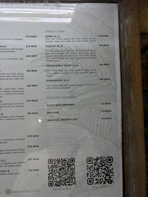 Menu! (3/3)  at Casa Vegana in Tulum