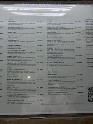 Menu! (2/3)  at Casa Vegana in Tulum