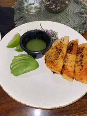Birria tacos  at Casa Vegana in Tulum
