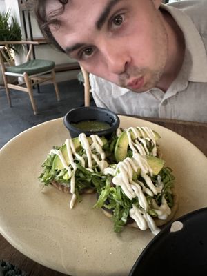 Sopes  at Casa Vegana in Tulum