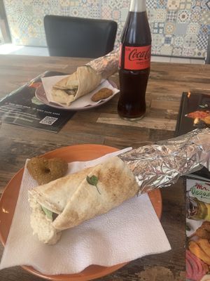 Cute little heart shaped falafel😄 at Mr. Veganus in Ludwigshafen