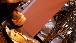 Gorgeous heart falafels and tasty sandwich #Veganuary at Mr. Veganus in Ludwigshafen