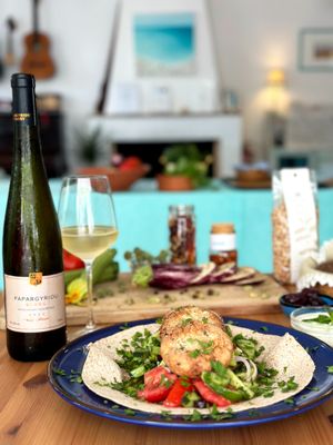 Falafel at Daphne's Club Cosy Seaside Accommodation & Cosy Veggie Restaurant in Xylokastro