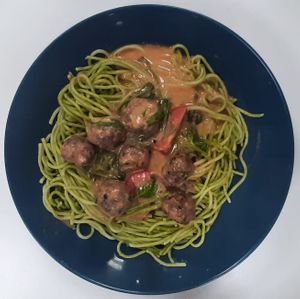 Vegan Pasta at Vegan House in Ulaanbaatar