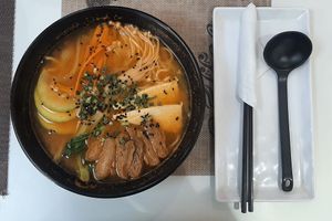 Vegan Ramen at Vegan House in Ulaanbaatar