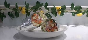 Burrito at Vegan House in Ulaanbaatar