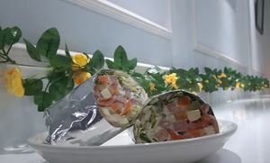 Burrito at Vegan House in Ulaanbaatar