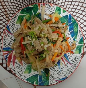 Tsuivan at Vegan House in Ulaanbaatar