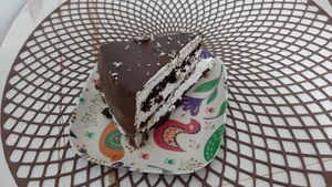 Cake at Vegan House in Ulaanbaatar