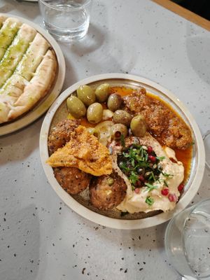 Mezze starter at Maray in Manchester