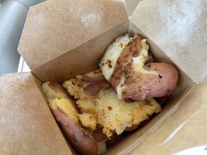 Smashed Yukon Gold Potatoes at The Uprooted Kitchen in Gilbert