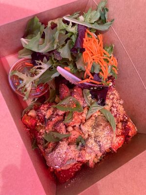 Roasted veggie foccasia  at The Uprooted Kitchen in Gilbert