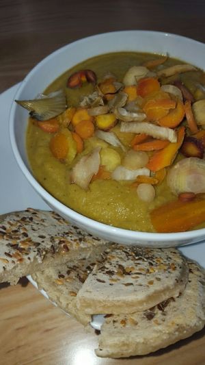 broccoli soup at The Uprooted Kitchen in Gilbert
