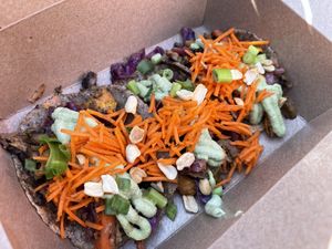 Pad Thai Buckwheat Tacos  at The Uprooted Kitchen in Gilbert