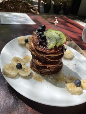 Hotcakes, bit mushy and bland.  at Tierra Verde in Playa Del Carmen