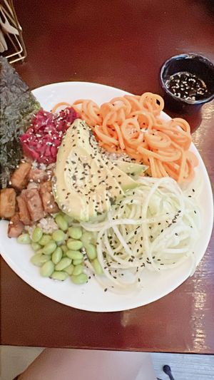sushi bowl  at Tierra Verde in Playa Del Carmen
