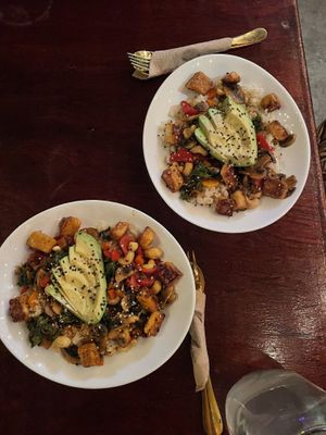 Tiger bowls I think? Super tasty but the tofu was kinda salty  at Tierra Verde in Playa Del Carmen