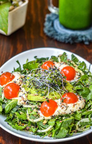 Herbivore's Delight Salad at Tierra Verde in Playa Del Carmen