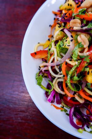 Raw Pad Thai  at Tierra Verde in Playa Del Carmen