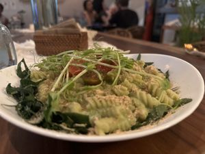 Verde pasta GF   at Tierra Verde in Playa Del Carmen