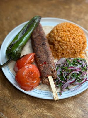Vegan Kebab at Salpa Bar in Istanbul
