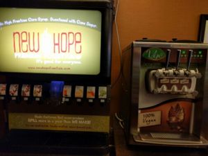 drinks and ice cream at Vge Cafe in Bryn Mawr