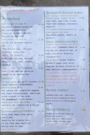 Foods menu  at Vegan Keuken in Appingedam