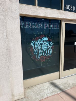 Window  at The Vegan Vato in Victorville