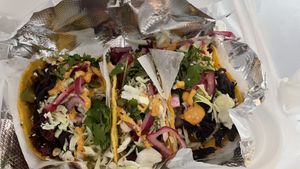 DANK asada tacos  at The Vegan Vato in Victorville