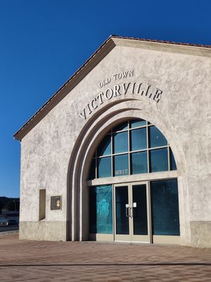 The bus station at The Vegan Vato in Victorville