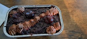 Black forest cake at The Vegan Vato in Victorville