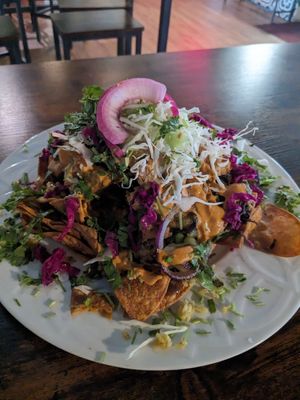 Loaded Nachos at The Vegan Vato in Victorville