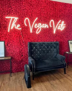 Cool interior at The Vegan Vato in Victorville