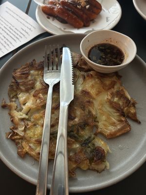 Wombok pancake - yum  at Dada in Phillip