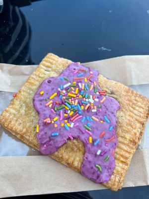 Mmm bop tart! Blueberry pomegranate  at Basil & Bunny in Bristol