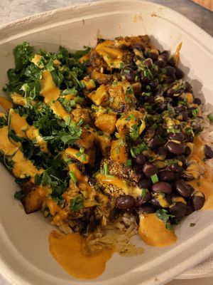 Chimichurri cauliflower bowl  at Basil & Bunny in Bristol