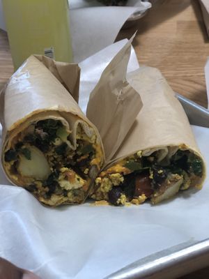 Breakfast Burritos   at Basil & Bunny in Bristol
