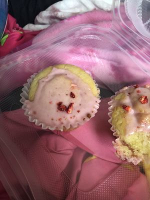 Strawberry Lemon cupcakes   at Basil & Bunny in Bristol