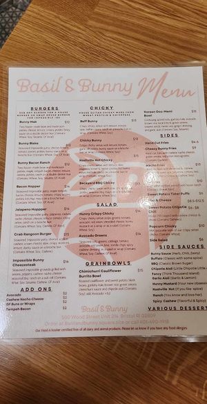  at Basil & Bunny in Bristol