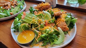 Avocado and Hunny Chicky salad at Basil & Bunny in Bristol