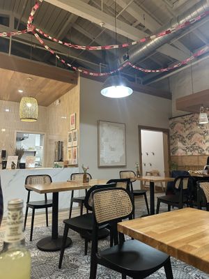 Inside  at Basil & Bunny in Bristol
