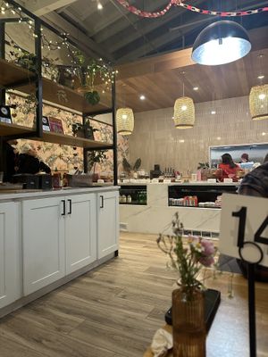 Inside  at Basil & Bunny in Bristol
