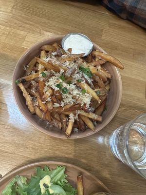 Rosemary parm truffle fries  at Basil & Bunny in Bristol