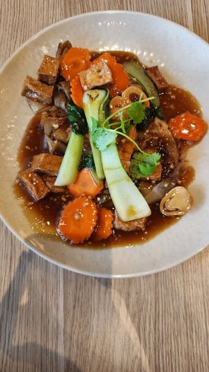 Wet flat rice noodle with tofu (specify vegan) at VHM Bros in Craigieburn