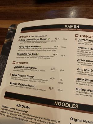   at JINYA Ramen Bar in Eastvale